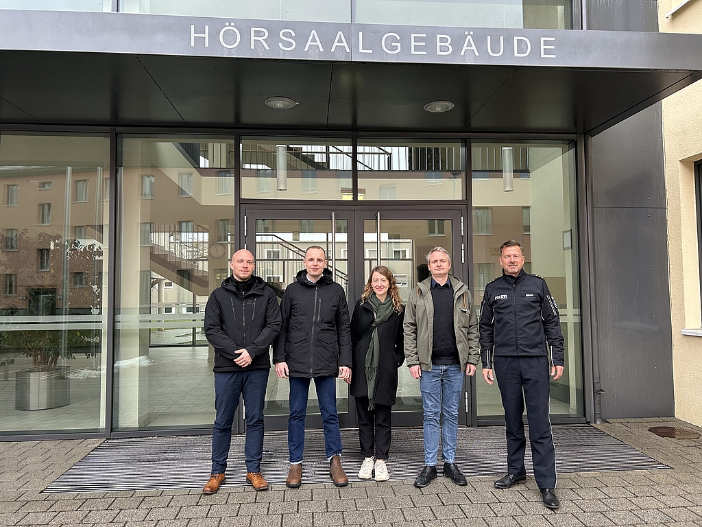 von links nach rechts - Marcel Beck, Dr. Henrik Dosdall, Ann Adam, Dr. Benjamin Ramp, PD Andreas Röhner