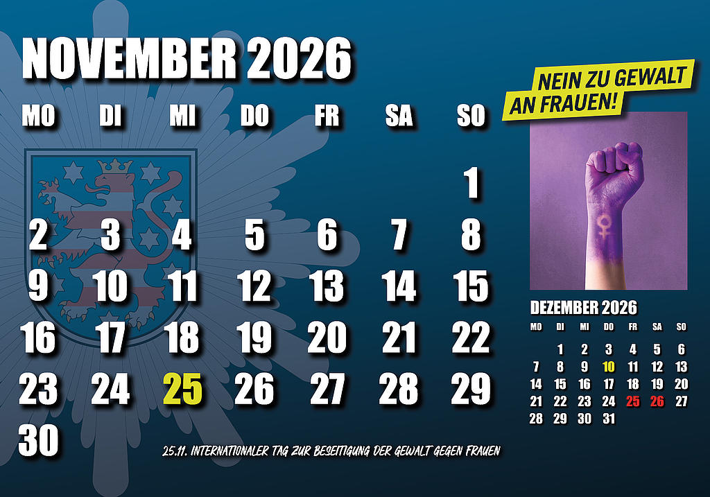 Kalenderblatt November 2026