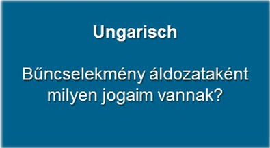Schriftzug Ungarisch