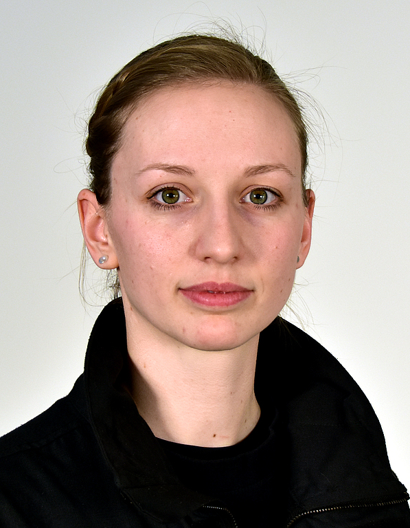Katarina Wolfram koordiniert die Nachwuchsgewinnung in der Bereitschaftspolizei.