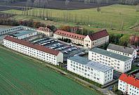 Luftbildaufnahme der Dienstgebäude der Kriminalpolizeiinspektion Saalfeld