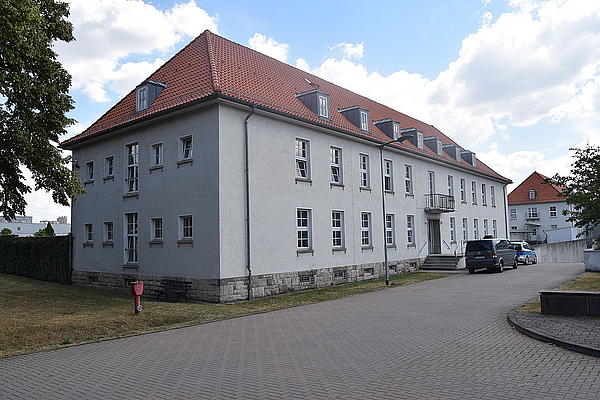 Das Bild zeigt das Gebäude der Einsatzunterstützung Nordhausen