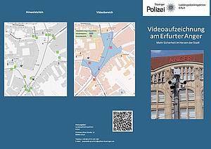 Informationsblatt zur Videoüberwachung des Angers in Erfurt