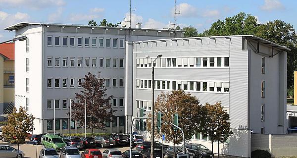Das Bild zeigt das Gebäude der Kriminalpolizeistation Mühlhausen
