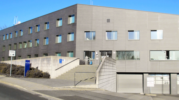Gebäuder der Autobahnpolizeistation Süd