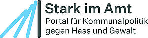 Wortmarke zum Portal für Kommunalpolitik gegen Hass und Gewalt - Stark im Amt.