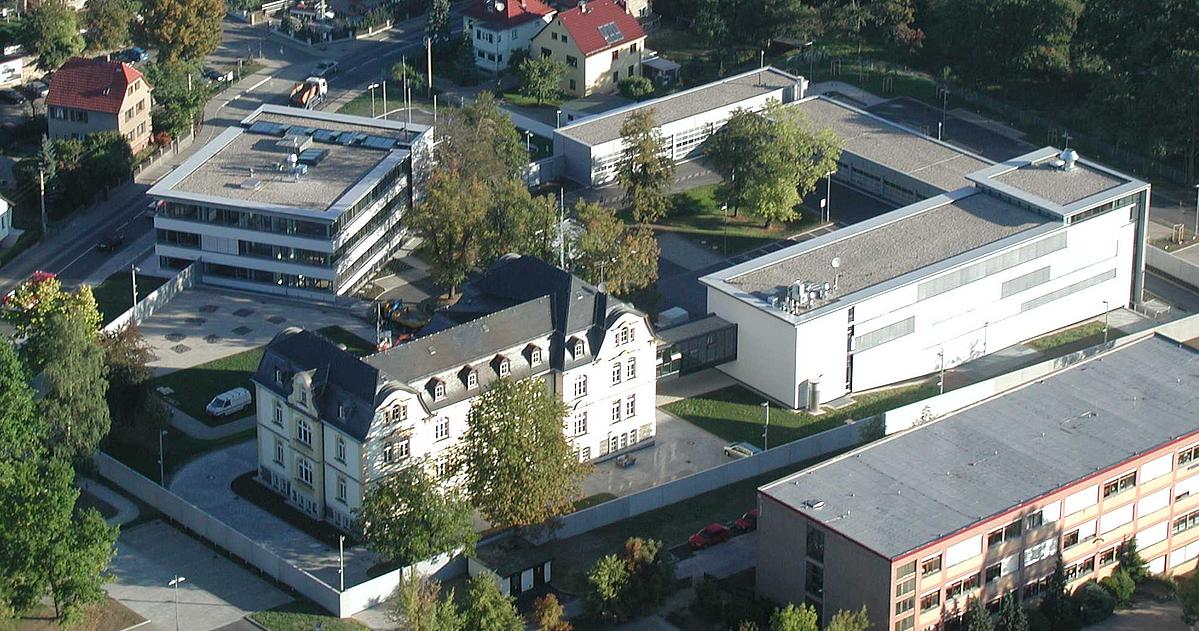 Luftaufnahme der Landespolizeiinspektion Saalfeld