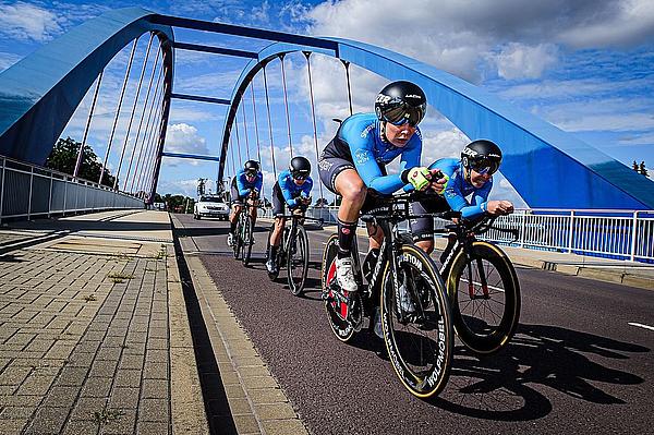 Radfahrer beim Radrennen