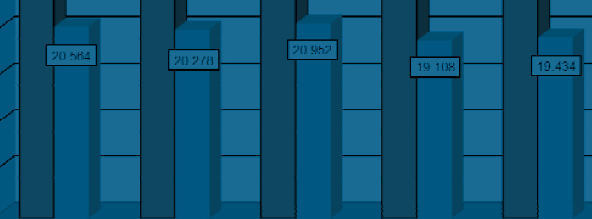 neutraler blauer Hintergrund mit Säulendiagramm-Optik