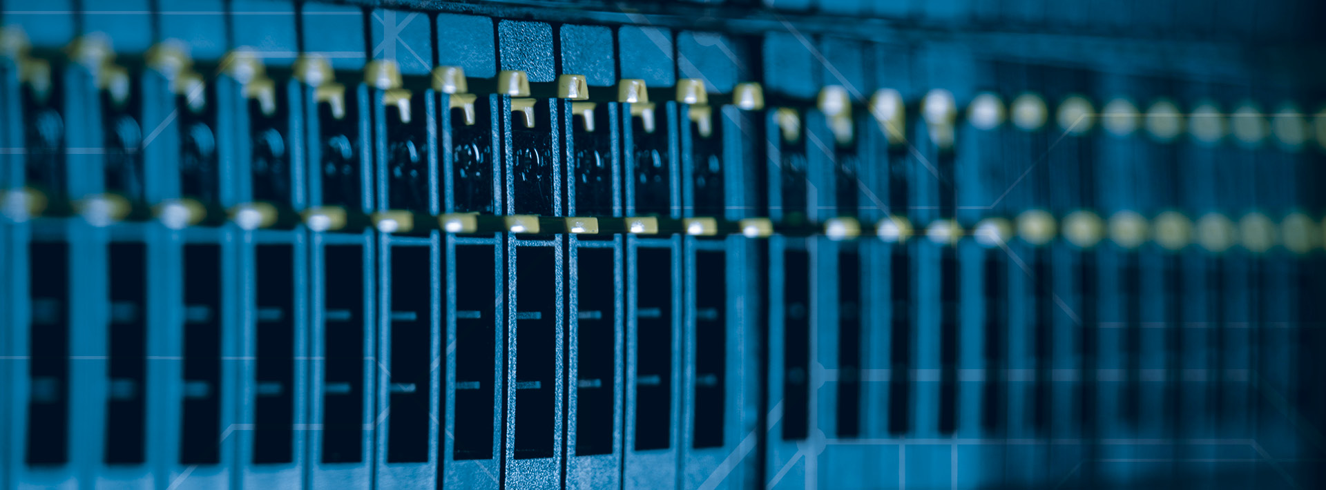 Detailbild Server in Dunkelblau