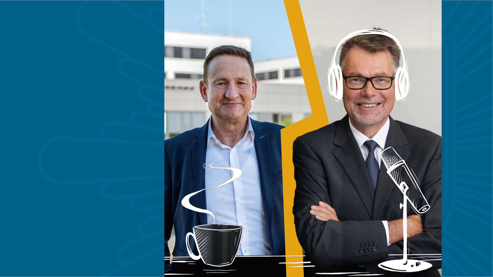 Titelbild Podcast: Auf 'nen Pod Kaffee mit Dr. Hartmut Schubert - Jens Kehr und Dr. Hartmut Schuber